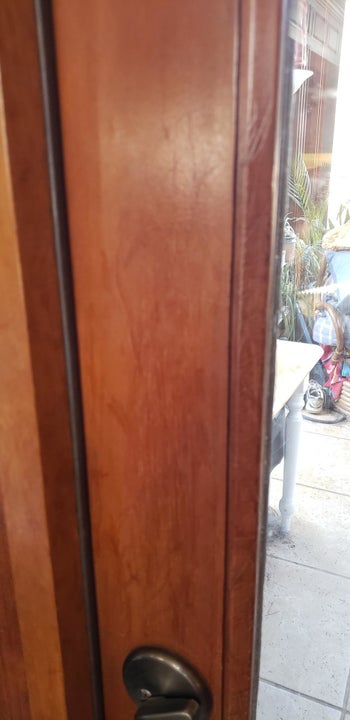 After image with scratches completely covered up