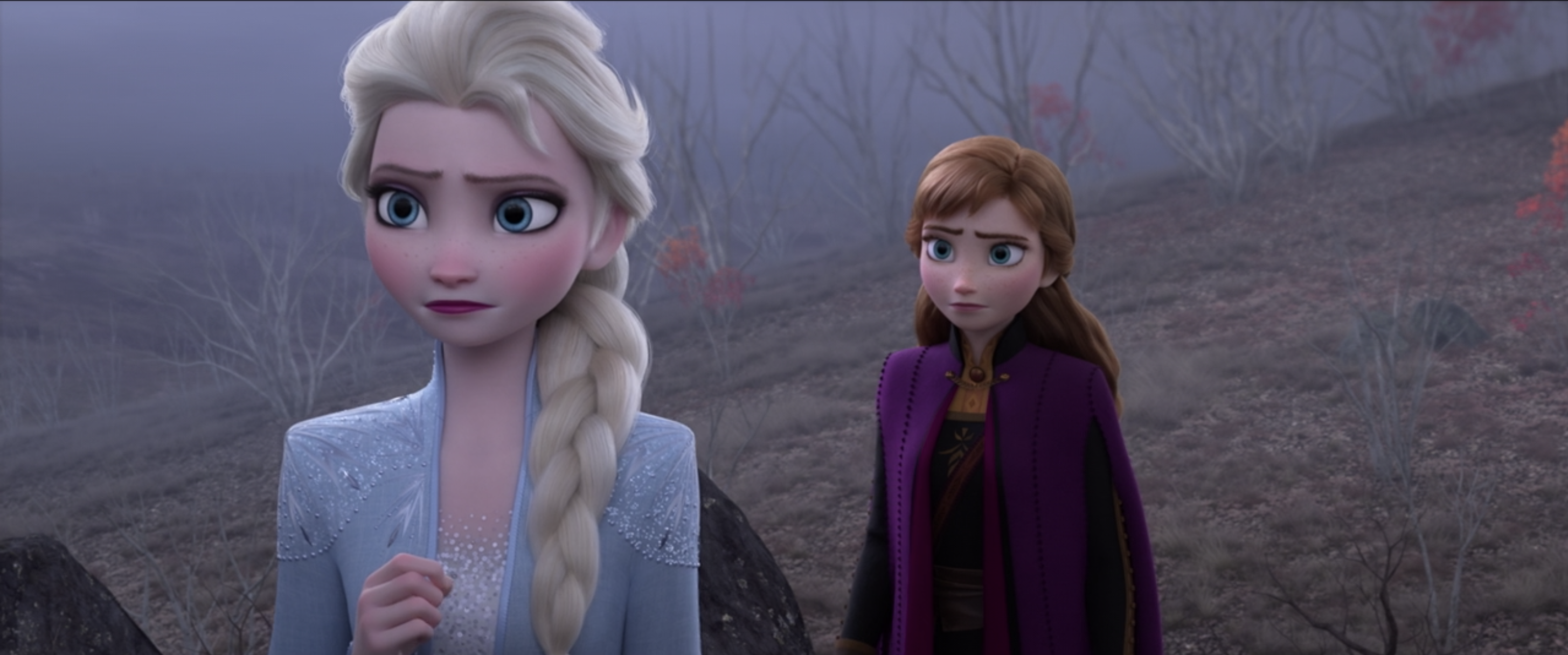 Elsa and Anna concerned