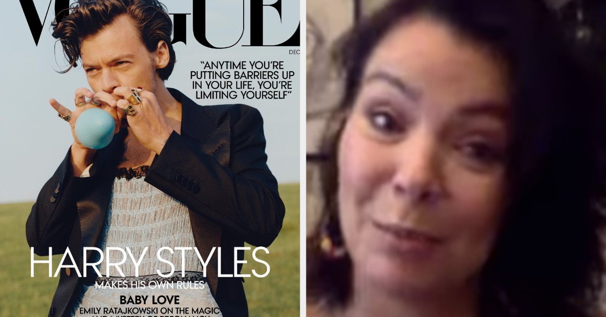 Harry Styles Mom Reacted To His Vogue Cover After Conservatives Freaked Out About Him Wearing A Dress