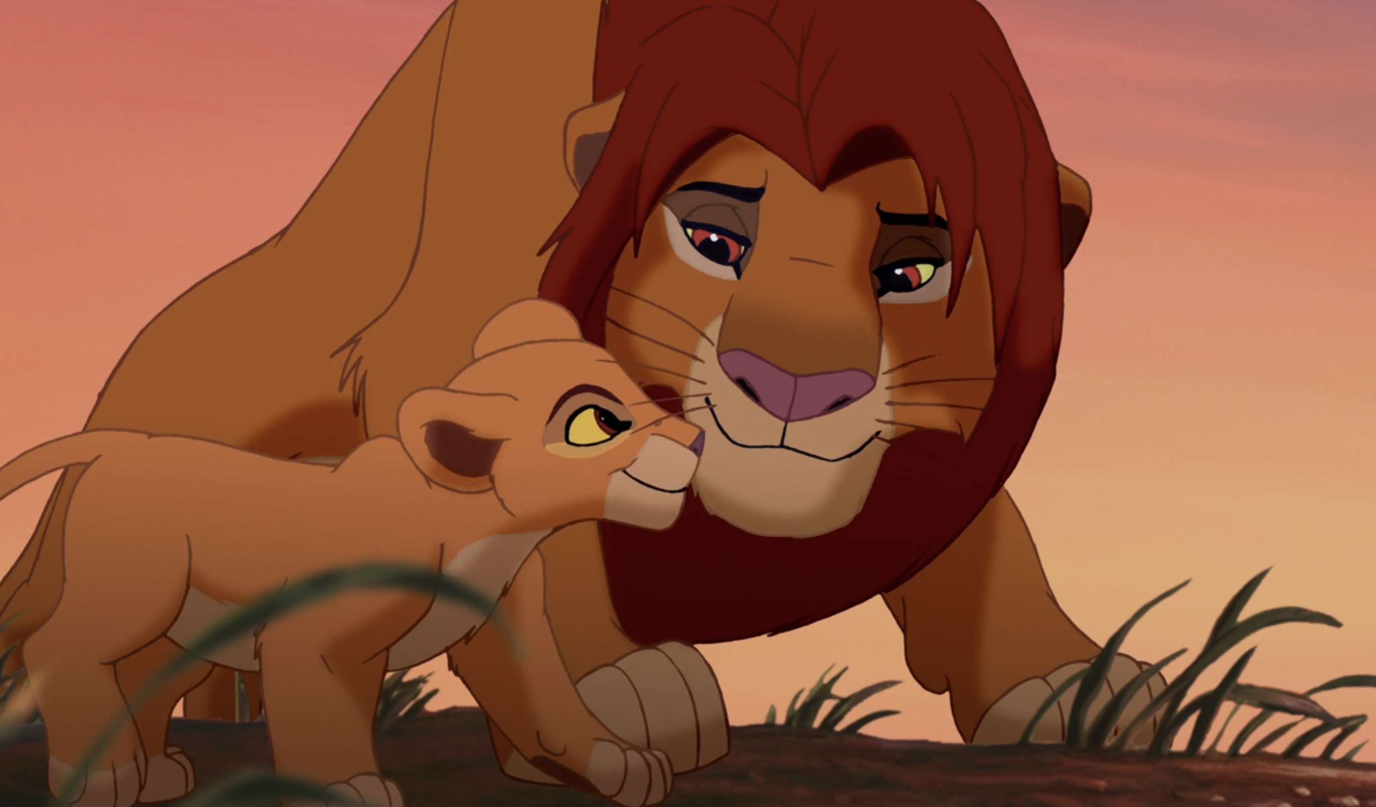 Simba and his daughter Kiara