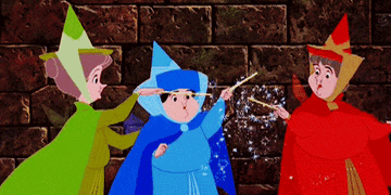 Flora, Fauna and Merryweather from Sleeping Beauty