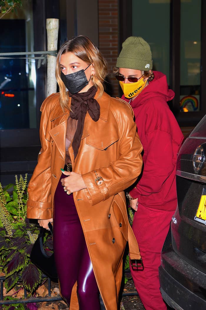 Justin BIeber and Hailey Bieber are seen out for dinner