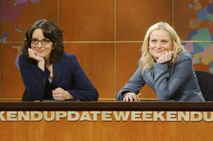 Tina Fey and Amy Poehler on SNL's "Weekend Update"