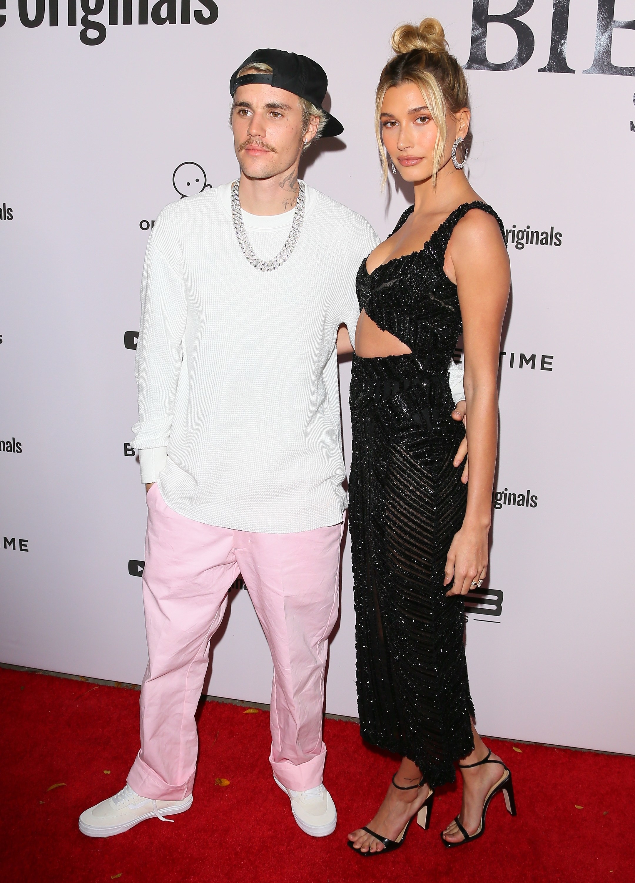 Justin Bieber and Hailey Bieber attend the premiere of YouTube Originals&#x27; &quot;Justin Bieber: Seasons&quot; 
