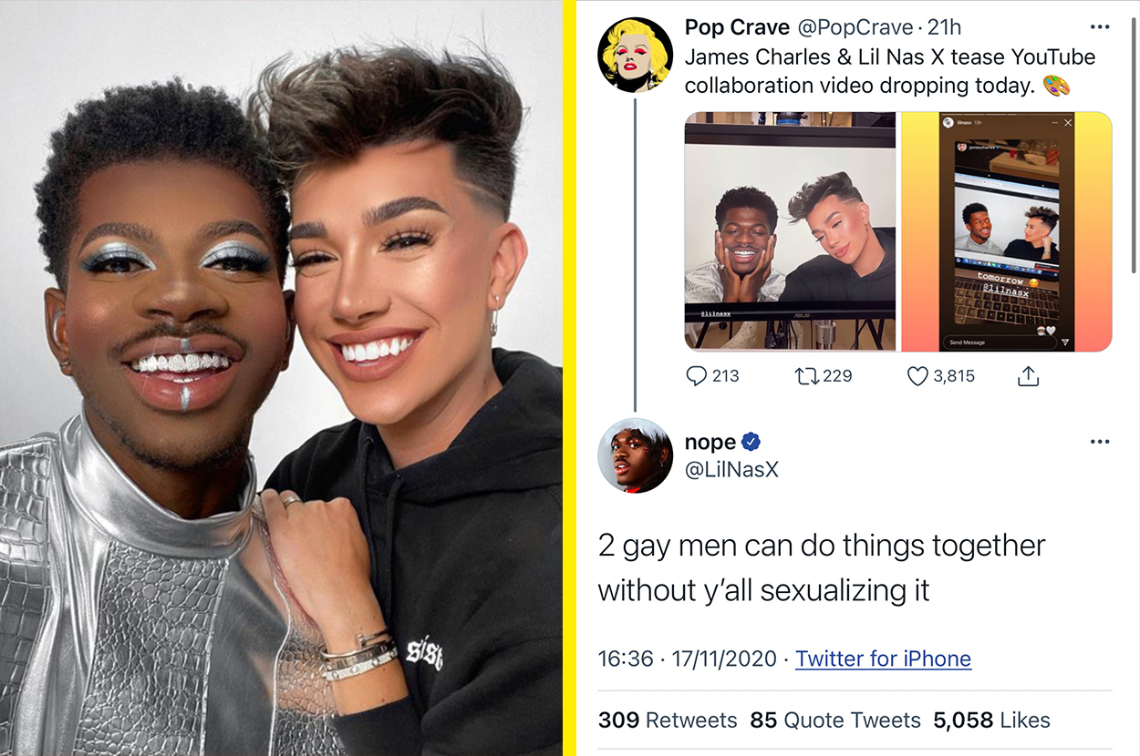 Lil Nas X Speaks Out About James Charles Friendship