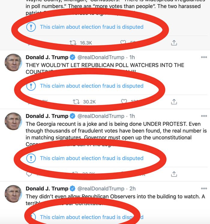 Donald Trump&#x27;s tweets being flagged by Twitter