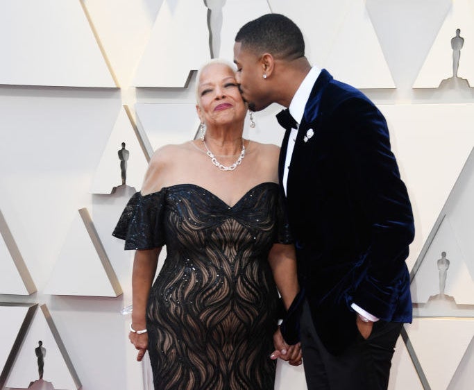 Donna Jordan and Michael B. Jordan attend the 91st Annual Academy Award