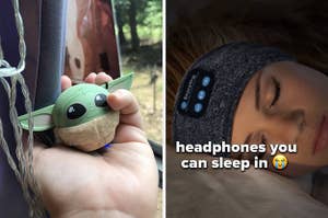 baby yoda speaker and headphones