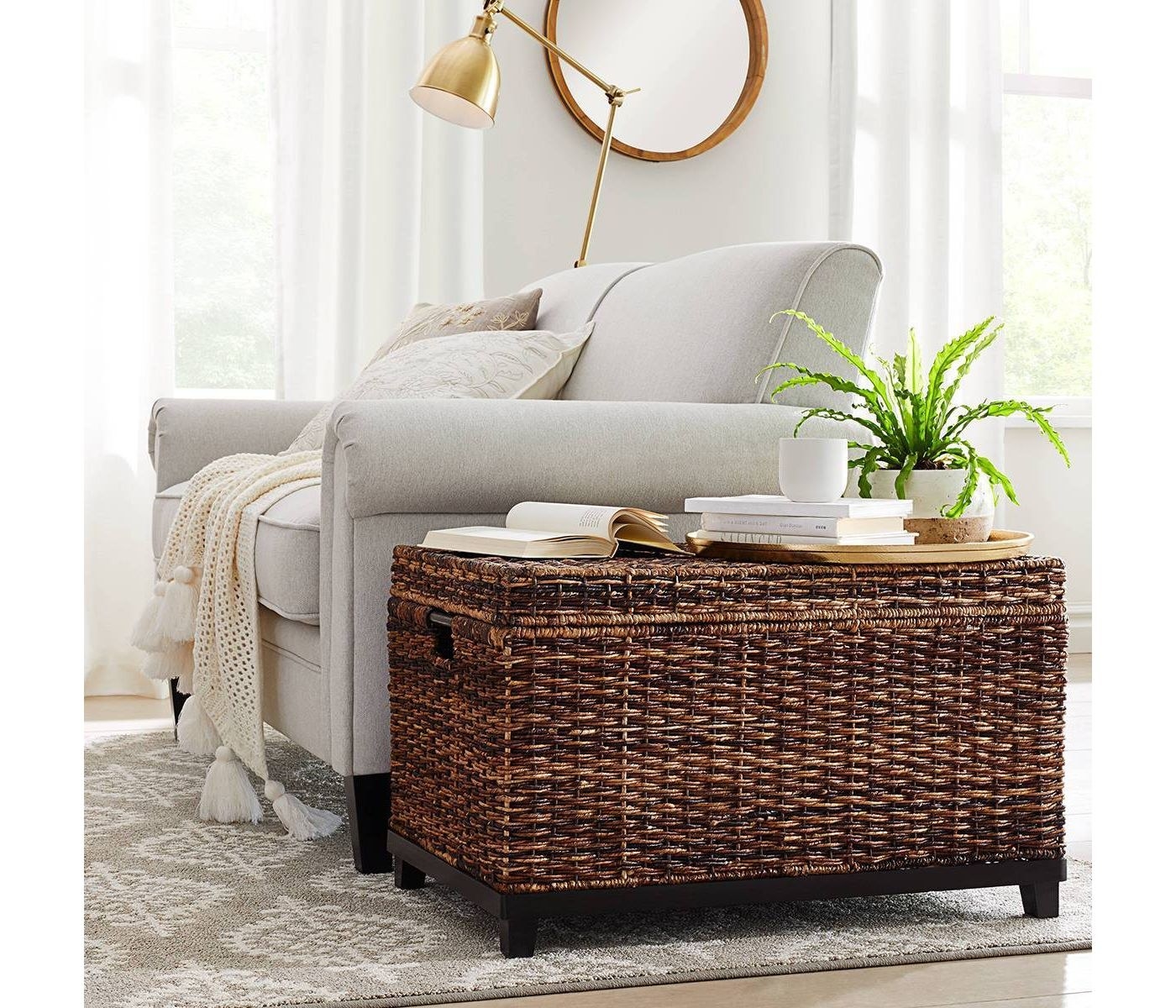 Target wicker online trunk
