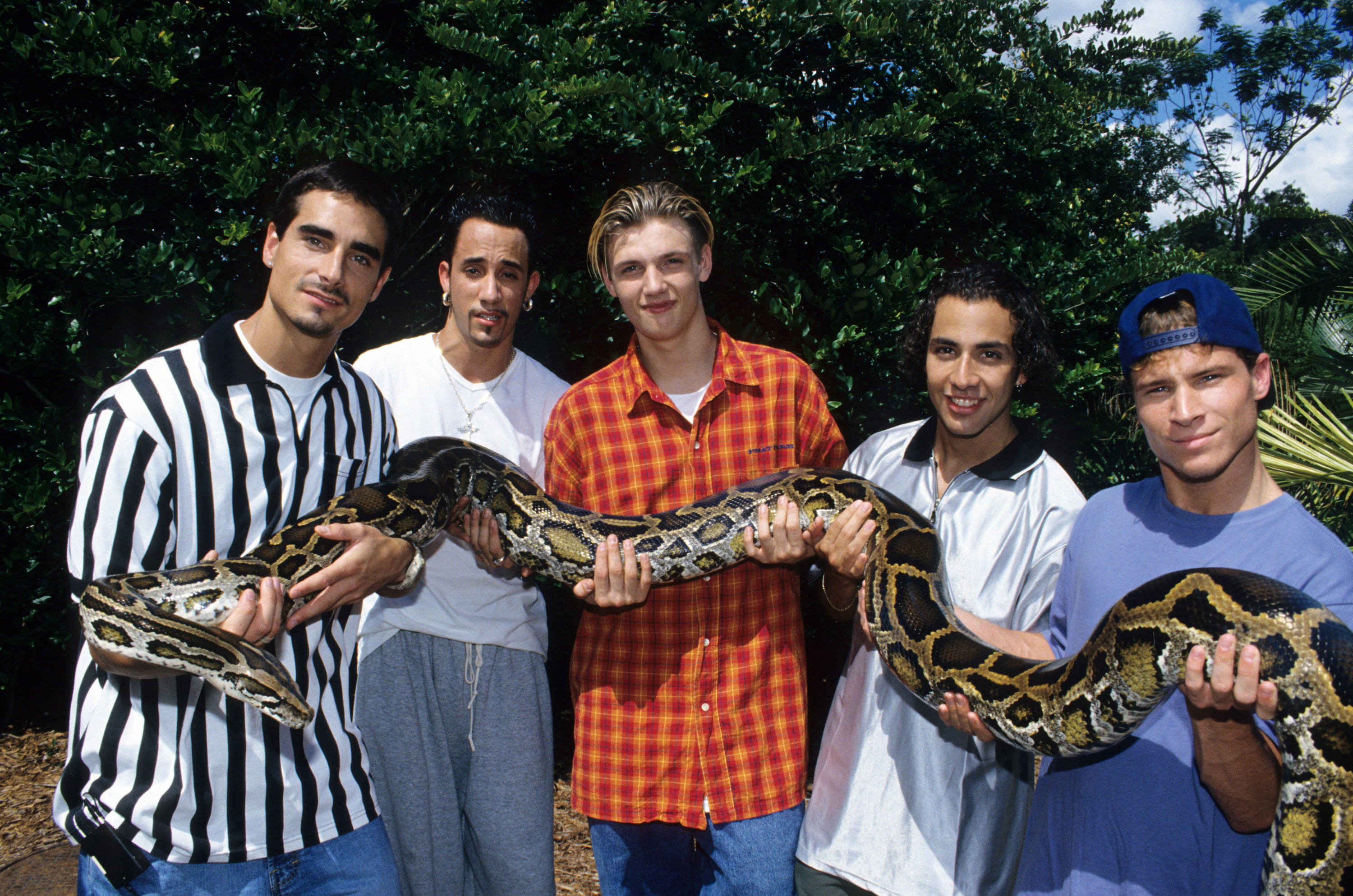 BSB holding a snake