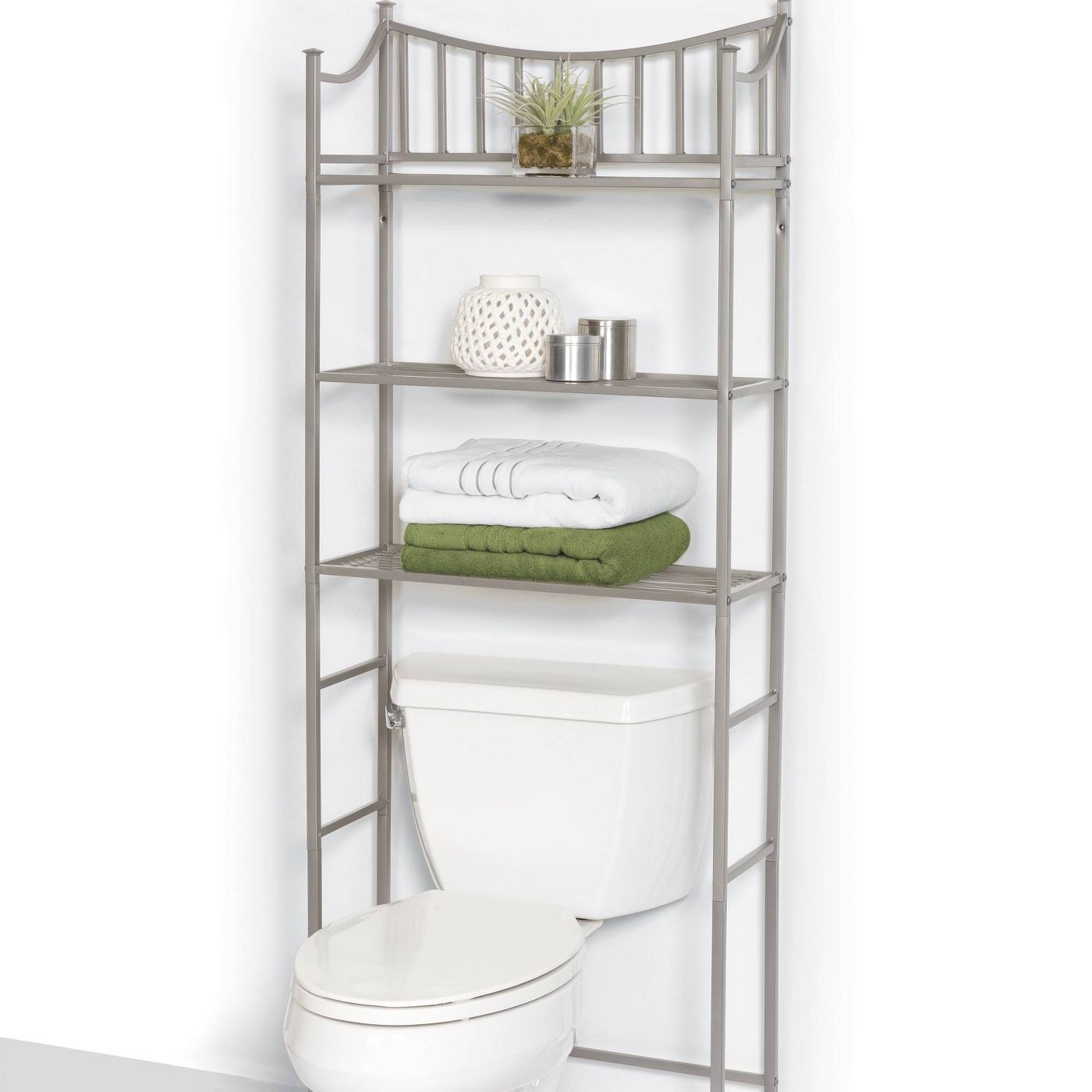 Over-the-toilet shelving space