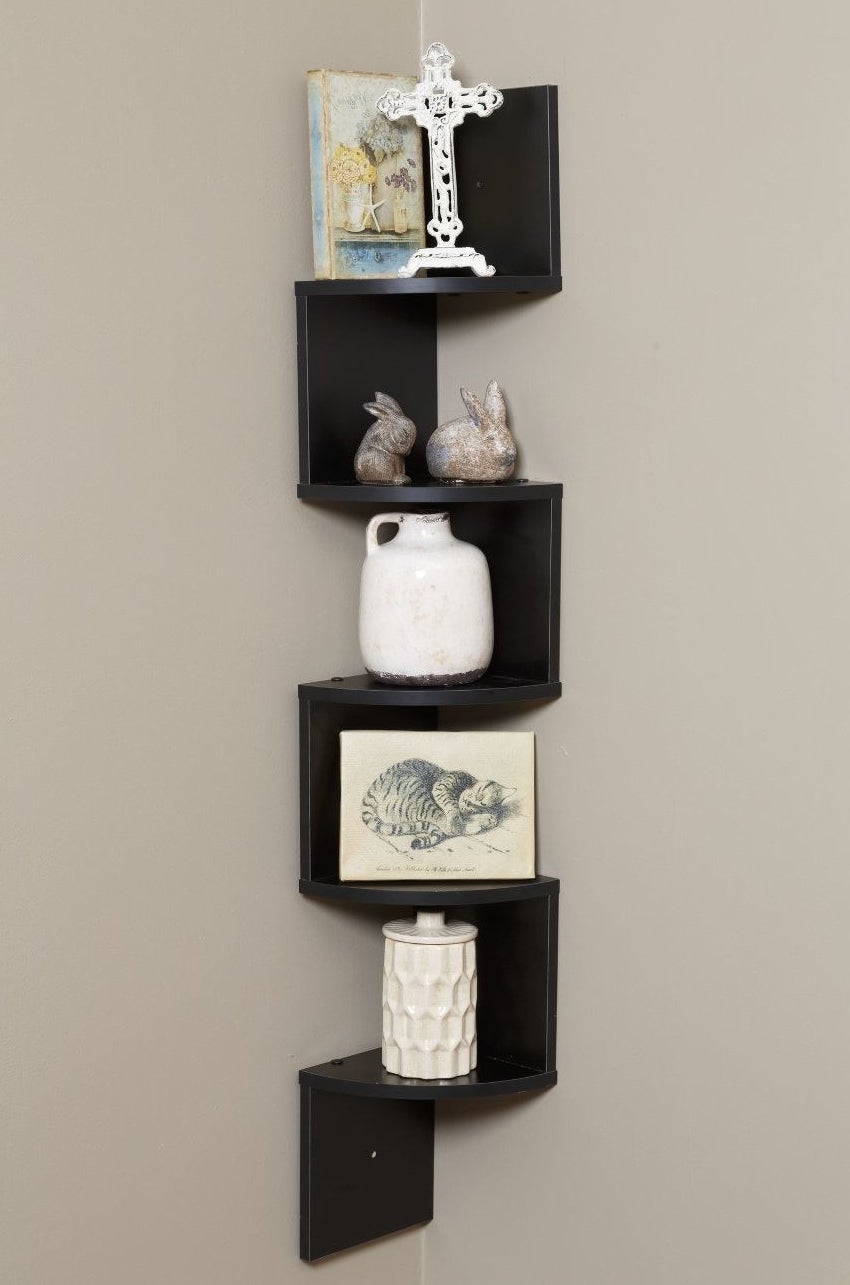 A decorative corner wall mount