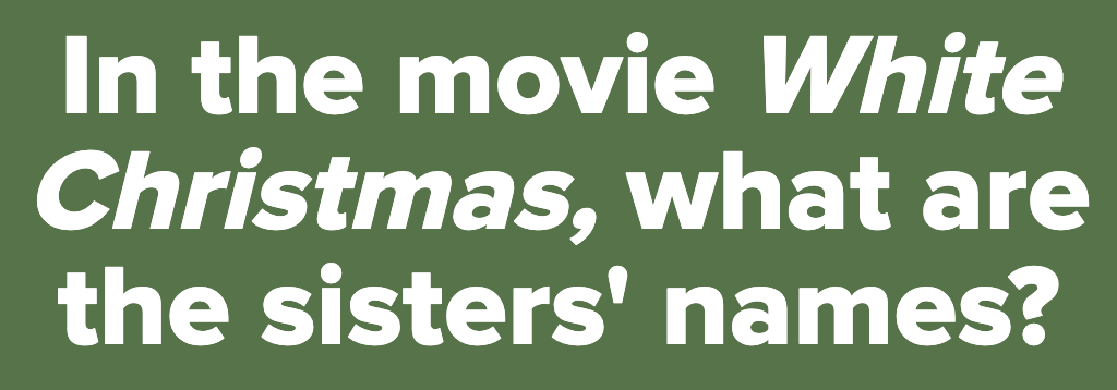 white christmas movie trivia