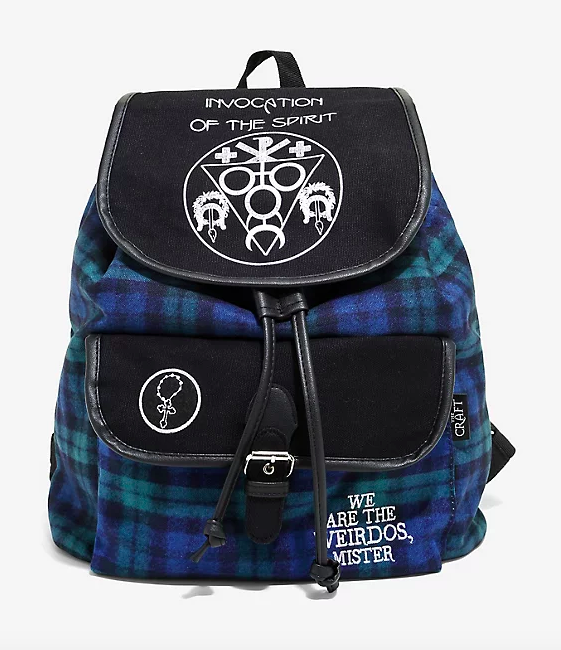 the craft plaid mini slouch backpack