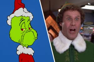 The Grinch and Buddy the elf
