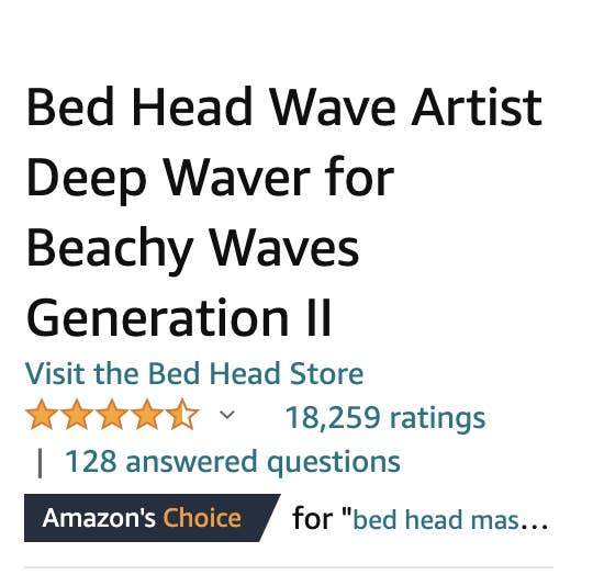 Bed head deep waver generation 2 top
