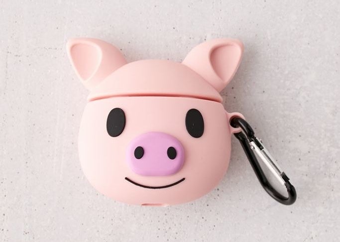 the pink pig-shaped Airpod case 