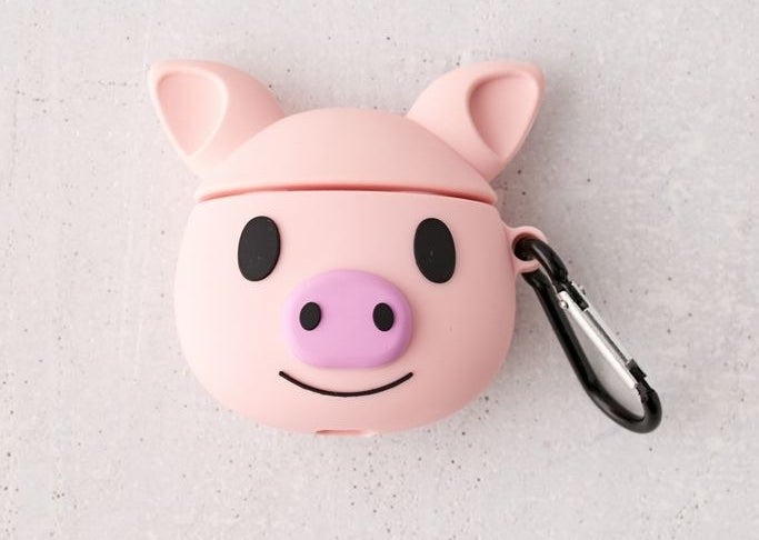 the pink pig-shaped Airpod case 