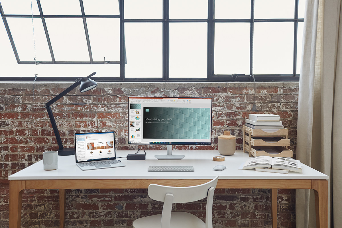 A neatly organized desk