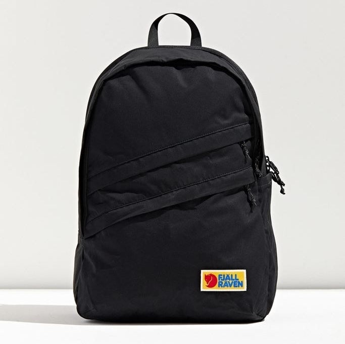 the fjallraven backpack in black 