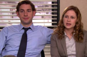 Jim and Pam from "The Office"