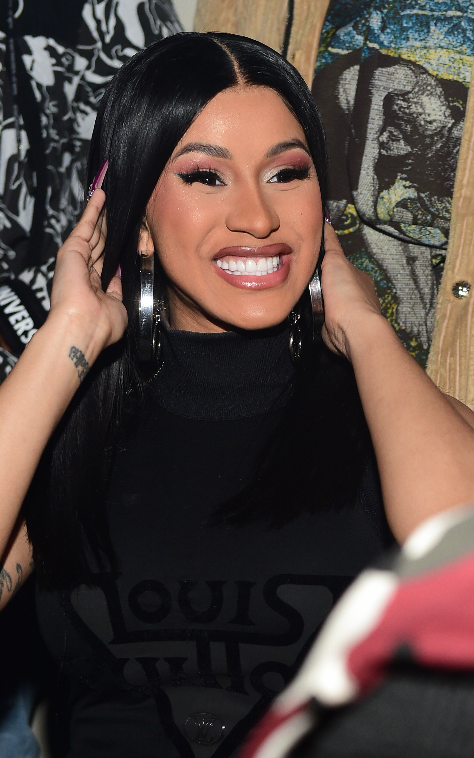 Cardi B attends Hawks vs Nets afterparty 