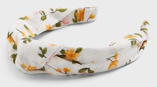 The knotted headband in floral print