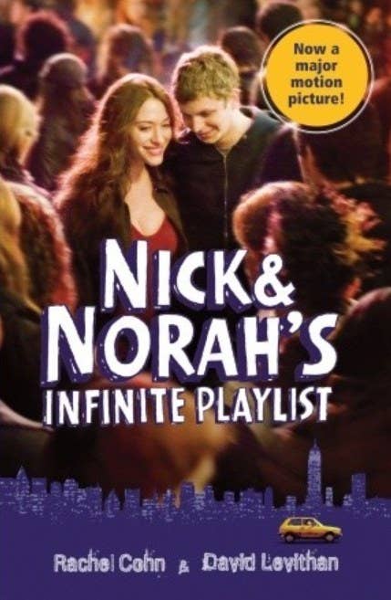 Cover of Nick & Norah's Infinite Playlist by Rachel Cohn & David Levithan featuring a still image of the movie adaptation