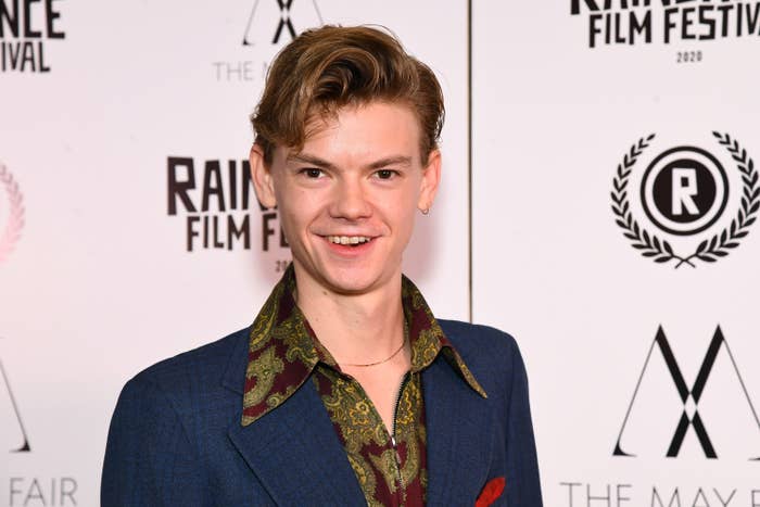 Thomas Brodie Sangster attends the &quot;Stardust&quot; Opening Film &amp; UK Premiere during the 28th Raindance Film Festival at The May Fair Hotel on October 28, 2020 in London, England.