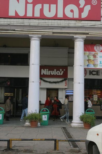 The facade of nirulas in delhi&#x27;s connaught place