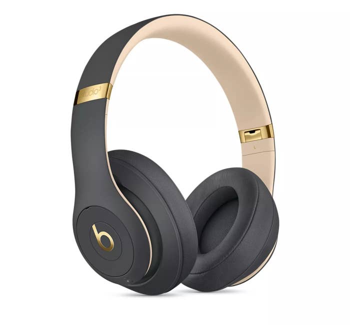 The headphones in gray