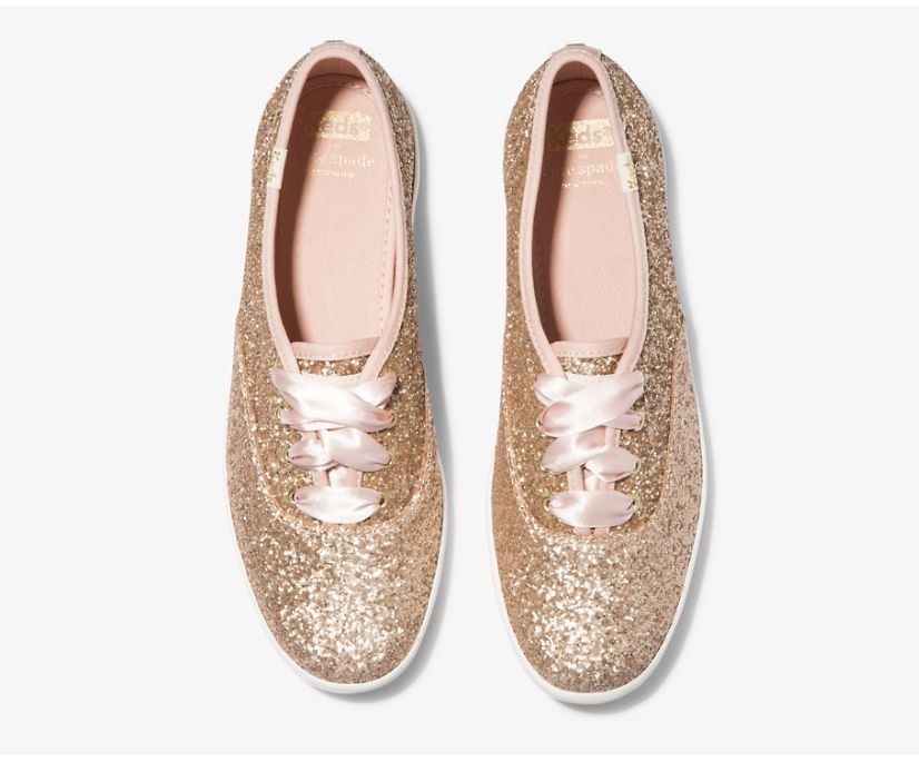 A pair of sparkly Keds
