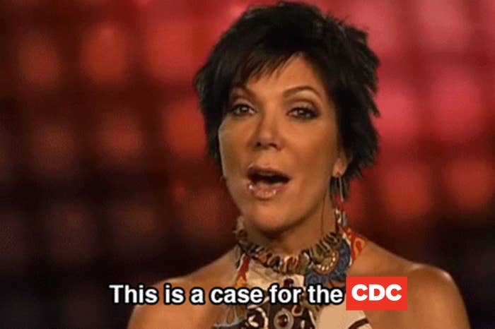 "A case for the FBI" meme of Kris Jenner.
