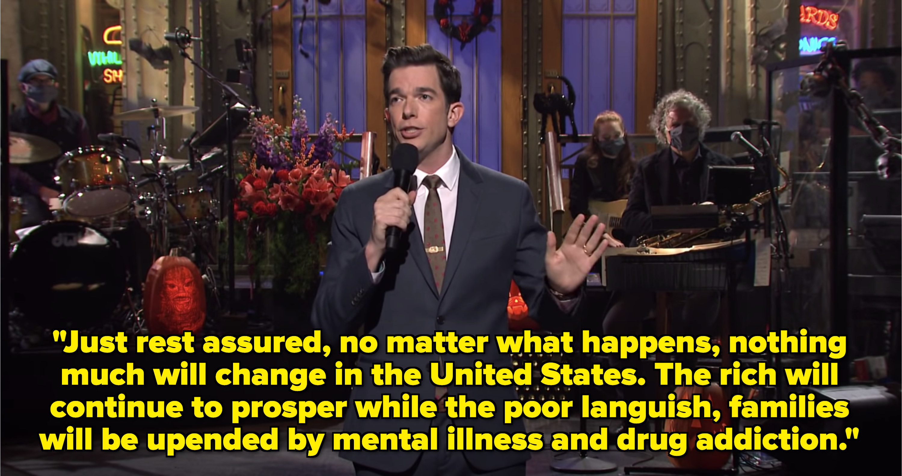 &quot;Just rest assured, no matter what happens, nothing much will change in the United States. The rich will continue to prosper while the poor languish. Families will be upended by mental illness and drug addiction.&quot;