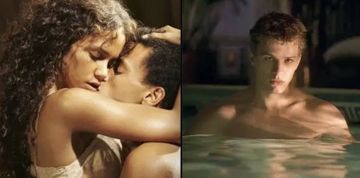 Side-by-side of Halle Berry's kissing scene in "Their Eyes Were Watching God" and Ryan Phillippe in the pool in "Cruel Intentions"
