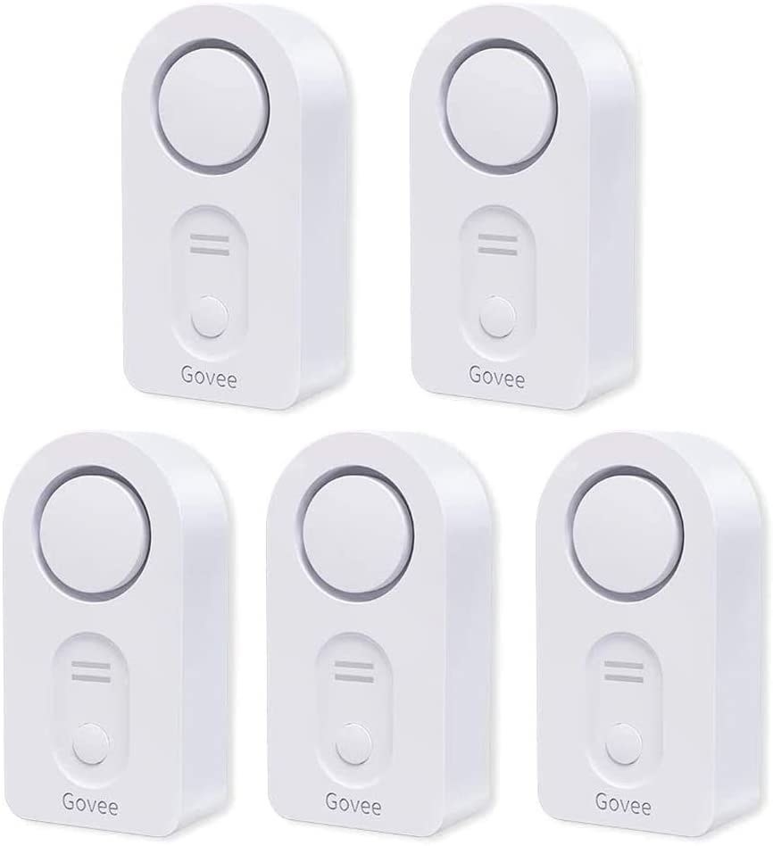 Five rounded, white sensors