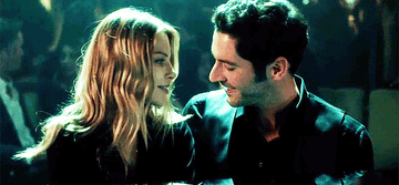 Chloe touches Lucifer&#x27;s chest and leans in