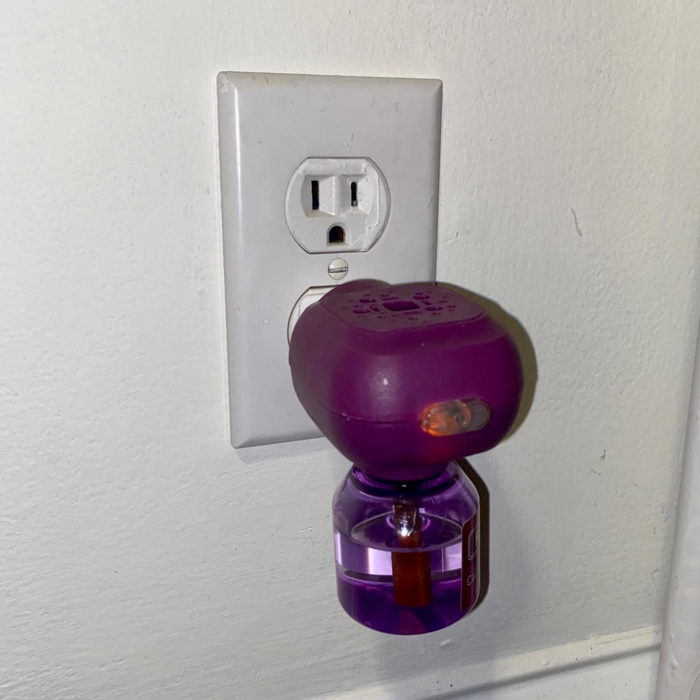 Reviewer&#x27;s photo of the purple diffuser