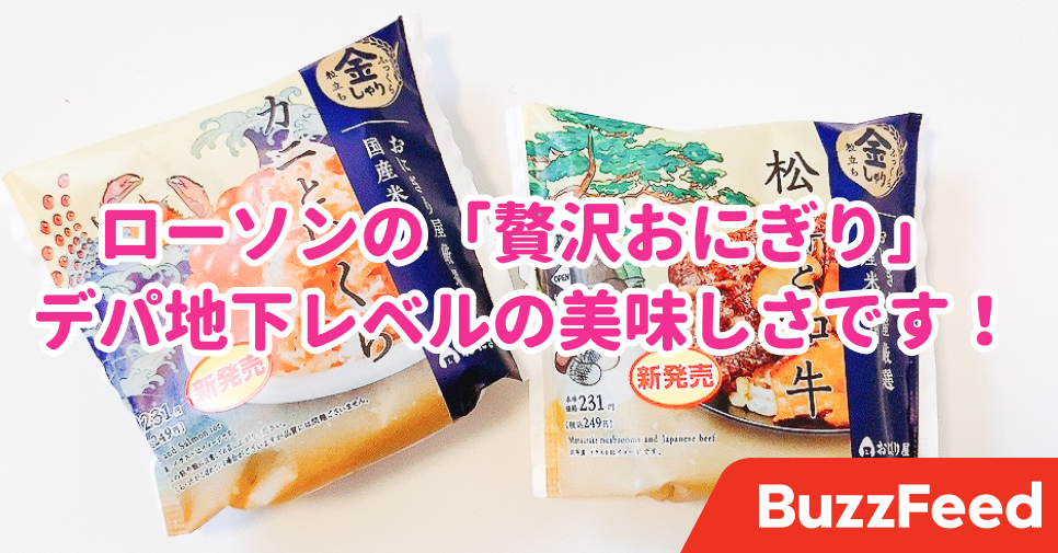 デパ地下レベルいってるわ ローソンの 249円おにぎり が贅沢の極みだった