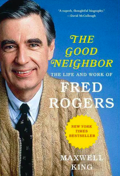Book cover with photograph of Fred Rogers