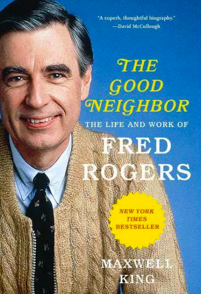 Book cover with photograph of Fred Rogers 