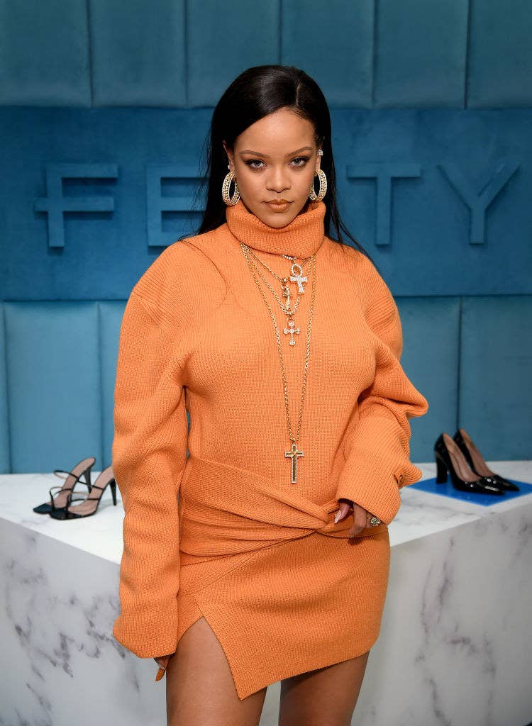 Rihanna at the launch of FENTY in 2020