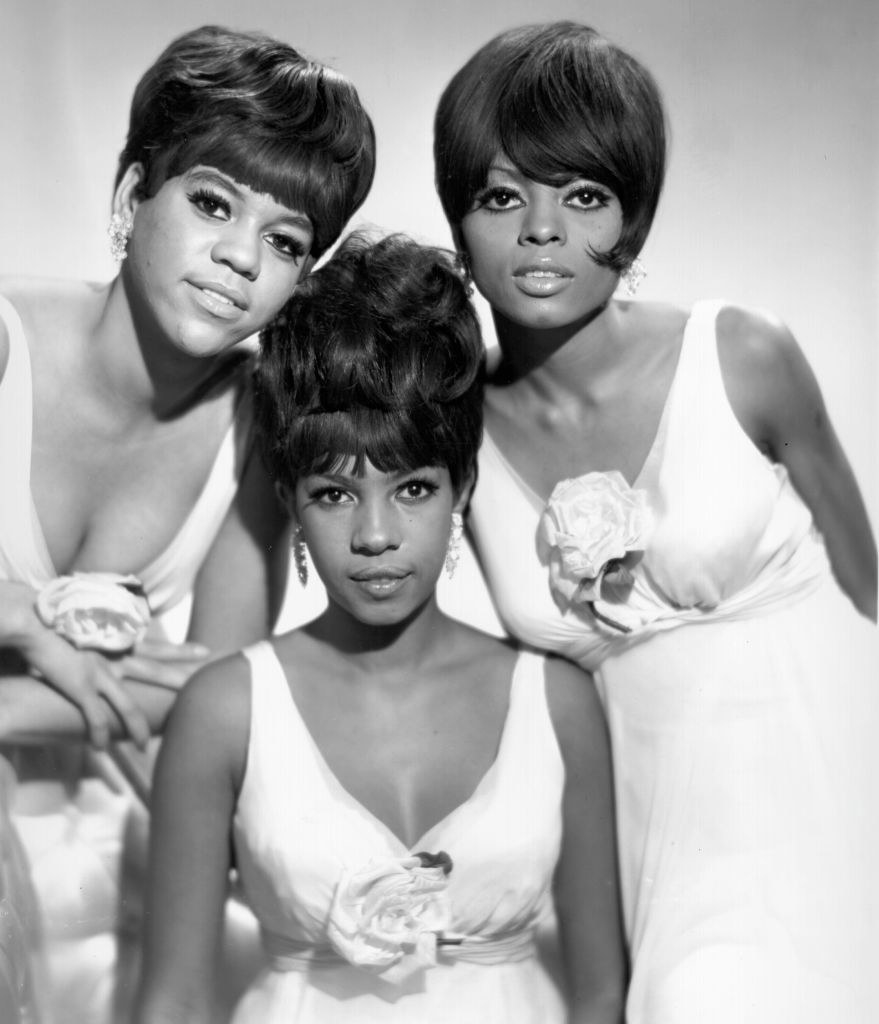 The Supremes posing for promo photos in 1960