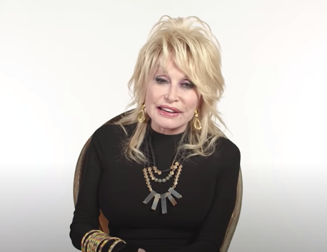 Dolly Parton during her interview on the Vanity Fair YouTube channel