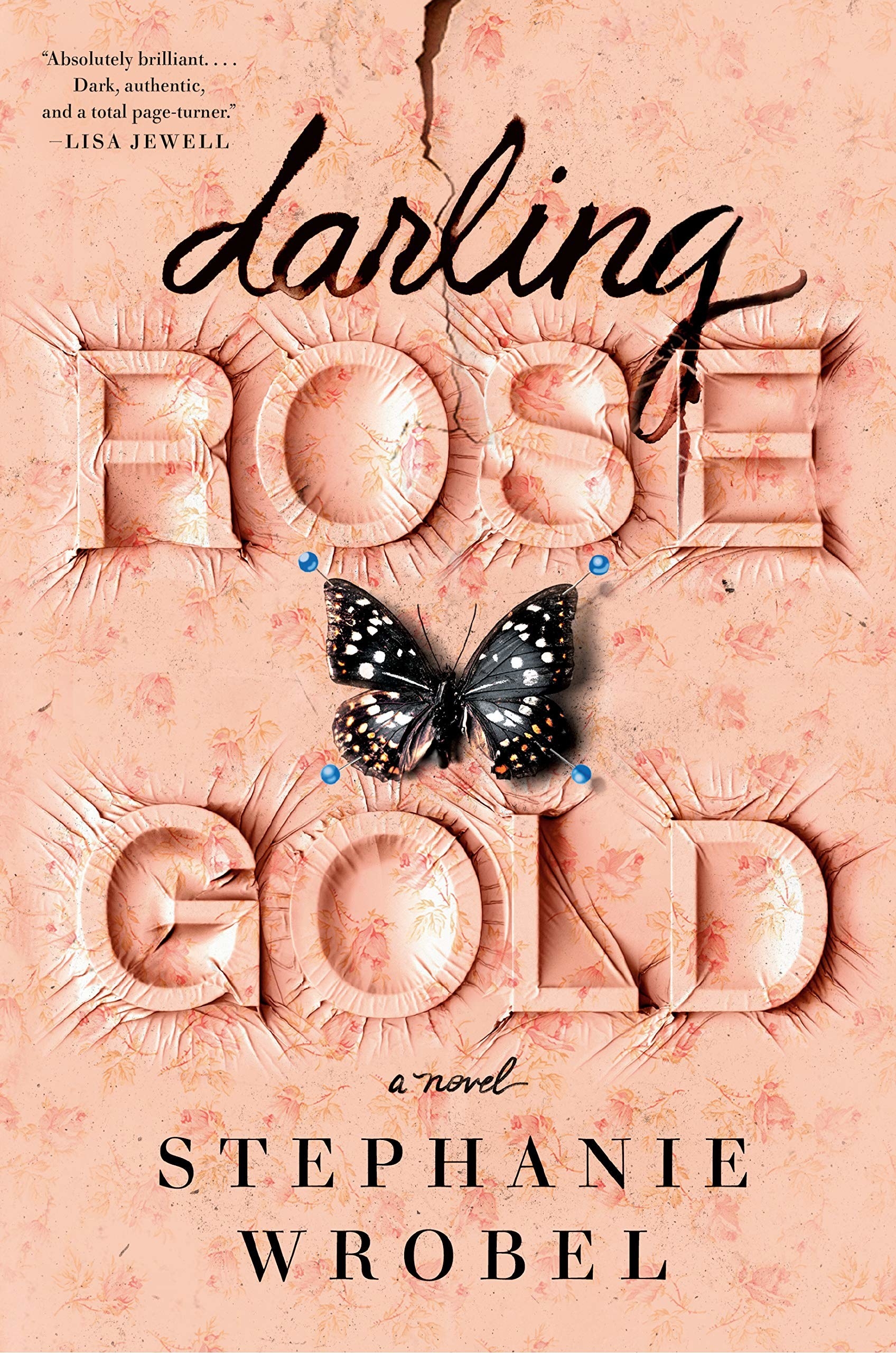 Book Cover with rose gold wallpaper illustration