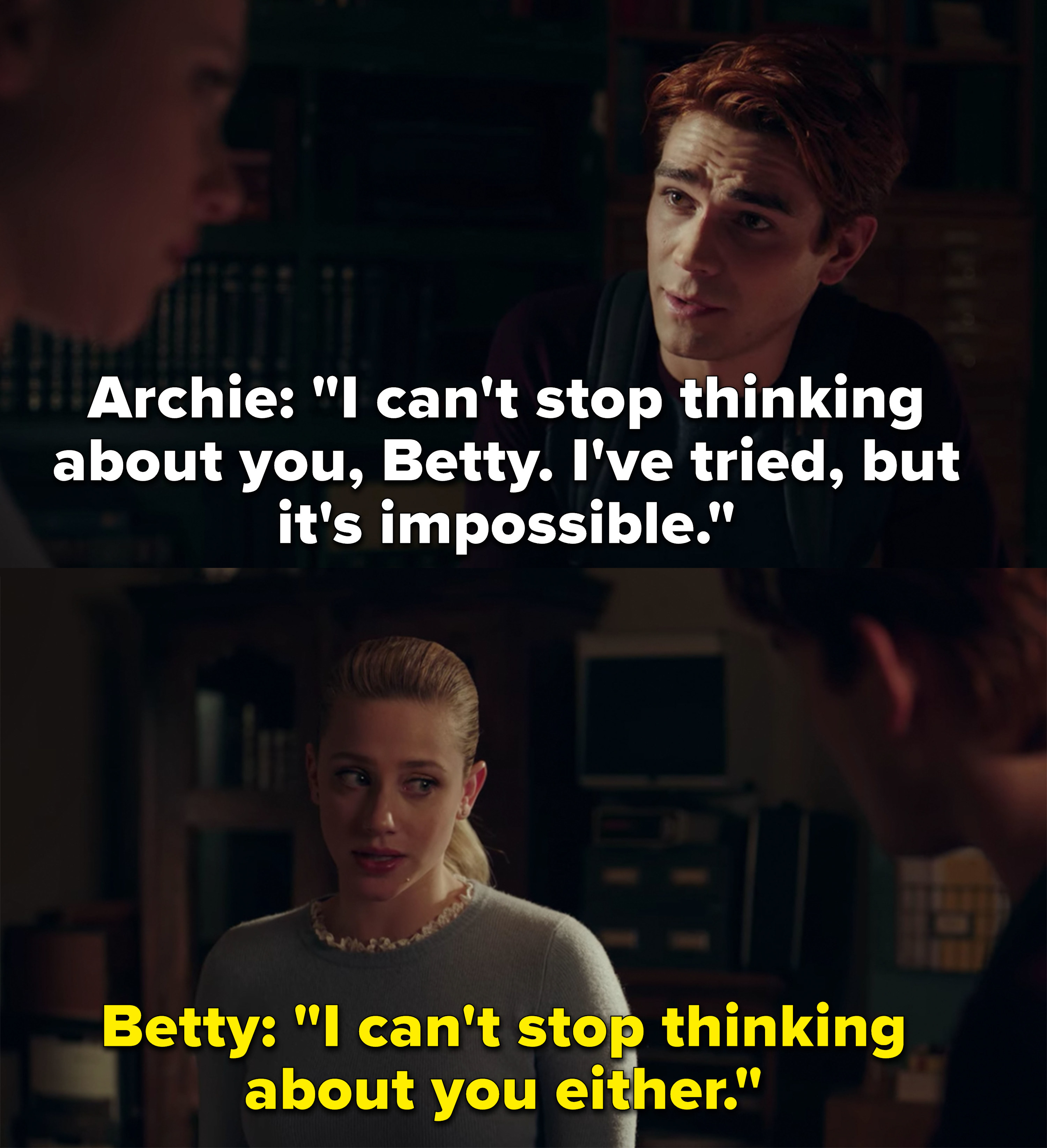 Archie and Betty say they can&#x27;t stop thinking about each other