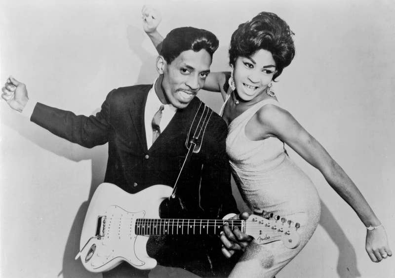 Tina Turner posing with Ike Turner for a portrait in 1961