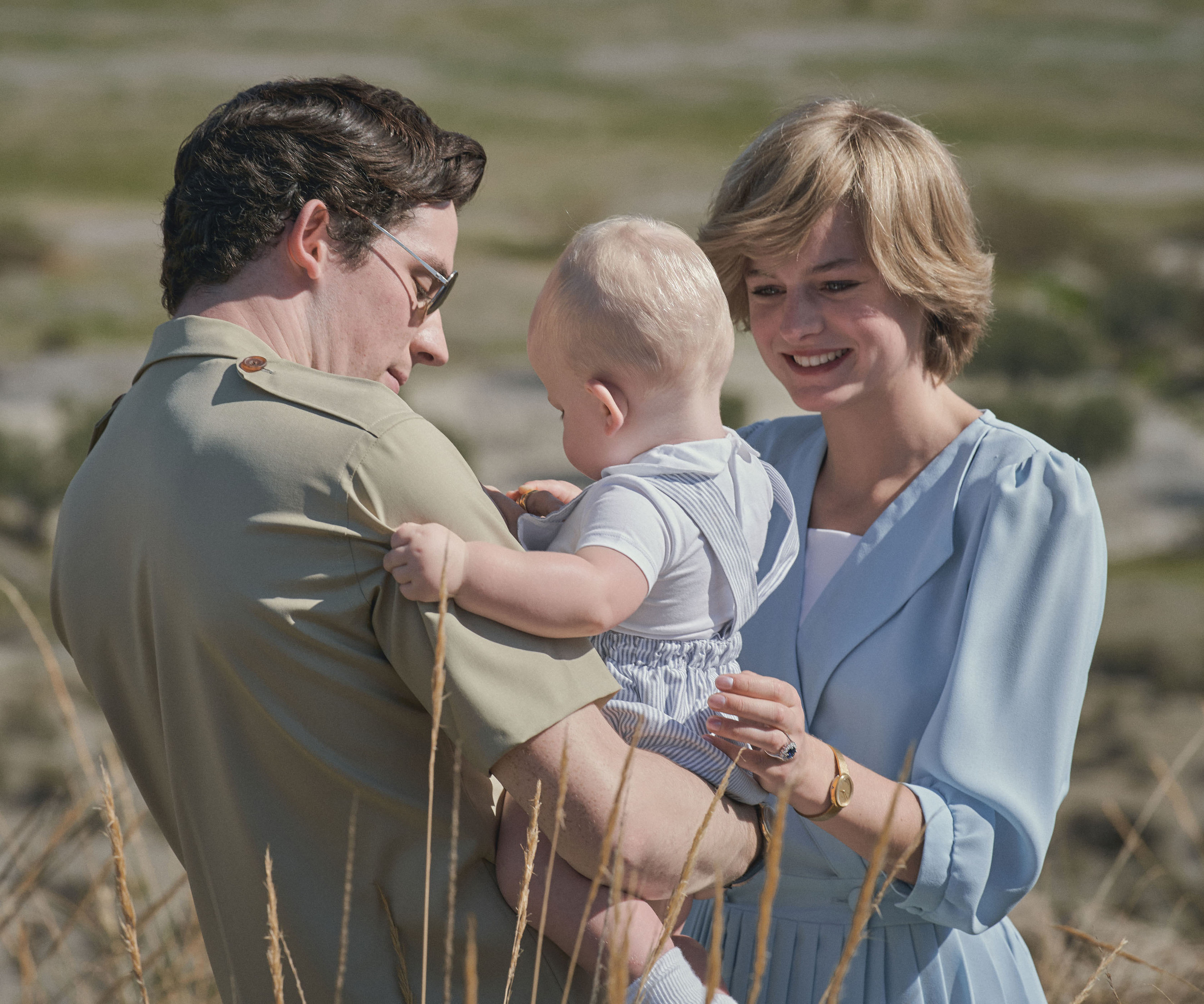 Actors playing Prince Charles, Prince William, and Princess DIana