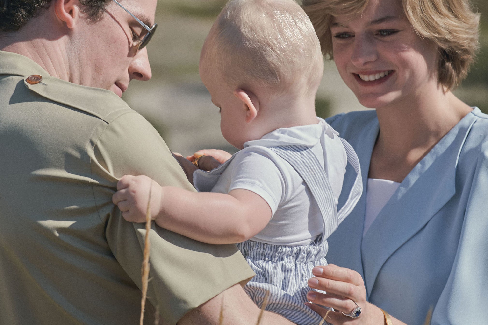 Actors playing Prince Charles, Prince William, and Princess DIana