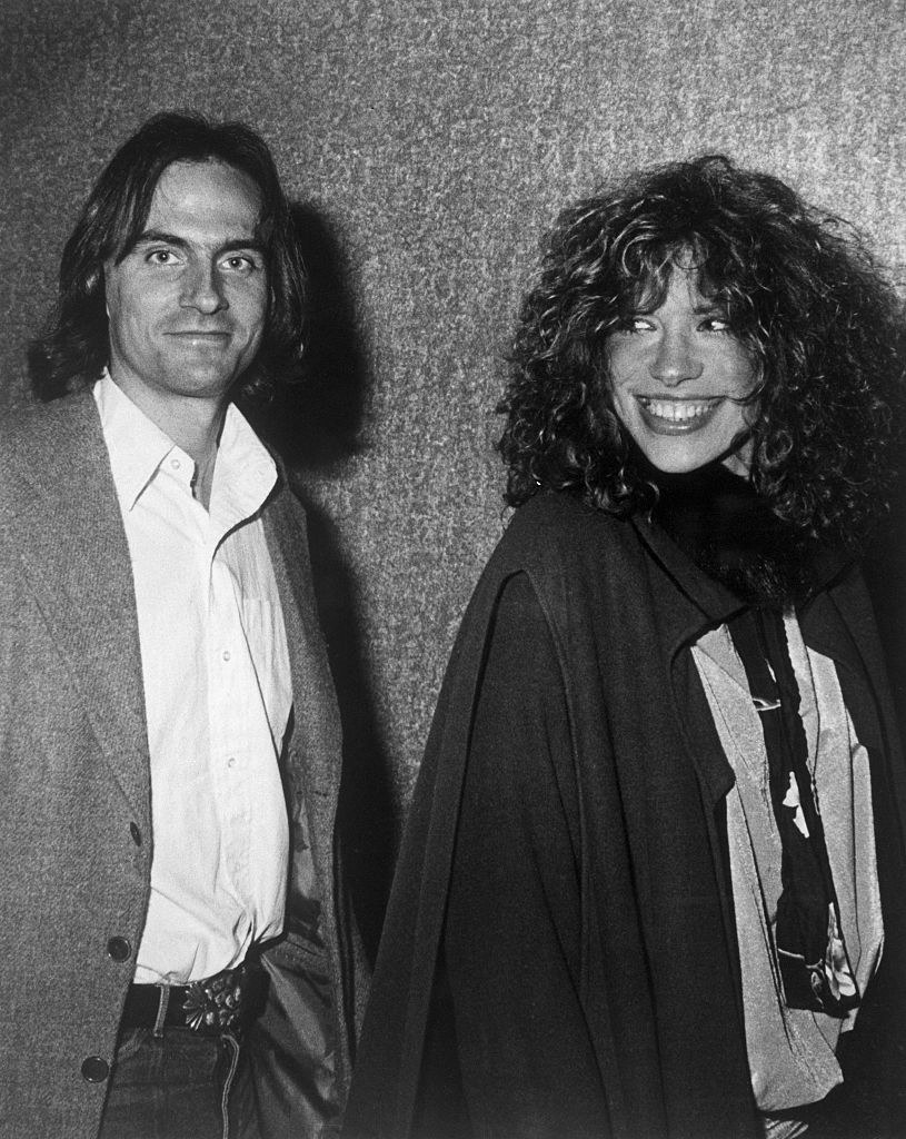 James Taylor and Carly Simon at "The Last Waltz" movie premiere in the late '70s